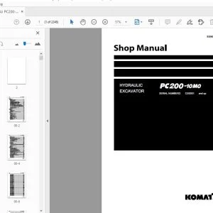 KOMATSU PC200-10M0 HYDRAULIC EXCAVATOR SHOP MANUAL SEN06867-07 - PDF DOWNLOAD