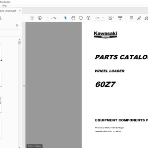 Kawasaki 60Z7 Wheel Loader DEUTZ TCD3.6L4 Engine Parts Manual - PDF