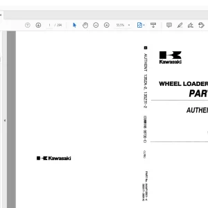 Kawasaki AUTHENT 135ZA -2 135ZW-2 WHEEL LOADER PARTS CATALOG Manual AAAP13501- 4 - PDF DOWNLOAD