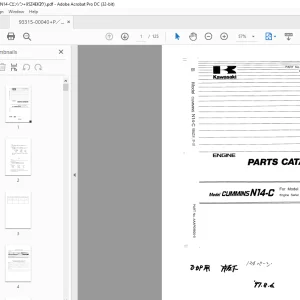 Kawasaki ENGINE CUMMINS N14-C PARTS CATALOG Manual - PDF DOWNLOAD