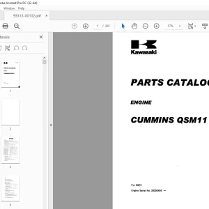 Kawasaki ENGINE CUMMINS QSM11  PARTS CATALOG Manual - PDF DOWNLOAD