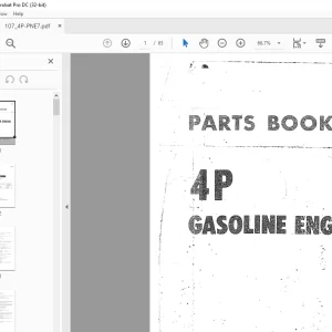 Komatsu 4 P GASOLINE Engine Parts Manual 4P-PNEL - PDF DOWNLOAD