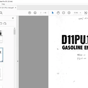 Komatsu FORKLIFT D11PU.144 Gasoline Engine Parts Manual - PDF DOWNLOAD