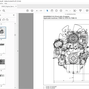Komatsu FORKLIFT DX50 Engine Service Manual  - PDF DOWNLOAD