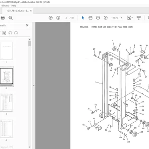Komatsu FORKLIFT FB10,13,14,15,18R Parts Manual - PDF DOWNLOAD