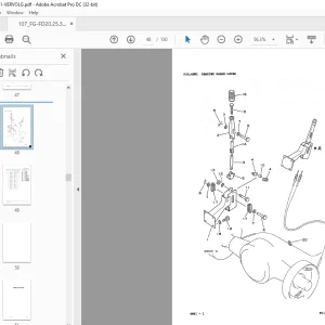 Komatsu FORKLIFT FD20.25.30-11-Parts Manual -  PDF DOWNLOAD