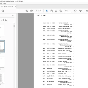 Komatsu FORKLIFT FD20.25.30 Parts Manual - PDF DOWNLOAD