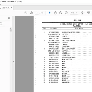 Komatsu FORKLIFT FG_FD35.40.45.50-8 Parts Manual - PDF DOWNLOAD