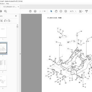 Komatsu FORKLIFT PEA20E1-01- Frame Related Parts Manual - PDF DOWNLOAD