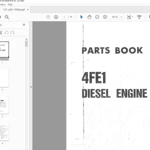 Komatsu Forklift 4FE1 Diesel Engine Parts Manual - PDF DOWNLOAD