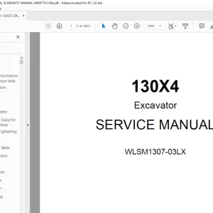LINKBELT 130X4 Excavator SERVICE MANUAL WLSM1307-03LX - PDF DOWNLOAD
