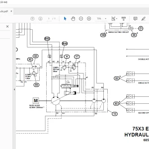 LINKBELT 75X3 EXCAVATOR HYDRAULIC SCHEMATIC MANUAL 68529337-0 EN