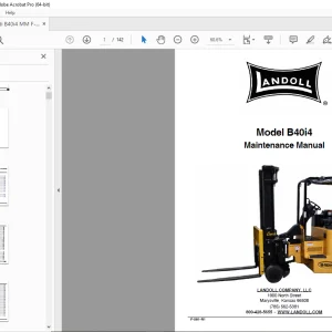 Landoll Bendi Forklift B40i4  Maintenance  Manual PDF
