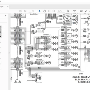 Link belt 250X4 / 250X4 LF EXCAVATOR ELECTRICAL SCHEMATIC 34956056-0 - PDF DOWNLOAD