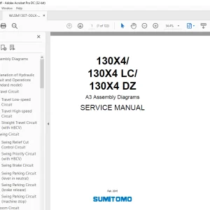 Linkbelt 130X4/ 130X4 LC/ 130X4 DZ A3 Assembly Diagrams Service Manual PDF