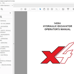 Linkbelt 145X4 HYDRAULIC EXCAVATOR OPERATOR'S MANUAL - PDF DOWNLOAD
