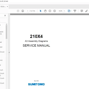 Linkbelt Sumitomo 210X4 A3 Assembly Diagrams SERVICE MANUAL - PDF DOWNLOAD
