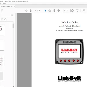 Link‐Belt Pulse Calibration Manual - PDF DOWNLOAD