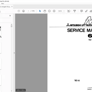 Mitsubishi Lift Truck 6D15 FD100 FD115 FD135 FD150A Service Manual - PDF DOWNLOAD