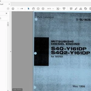 Mitsubishi S4Q-Y161DP S4Q2-Y161DP Parts Manual - PDF DOWNLOAD