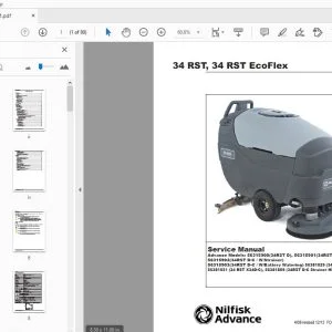 Nilfisk Advance 34 RST, 34 RST EcoFlex Service Manual - PDF DOWNLOAD