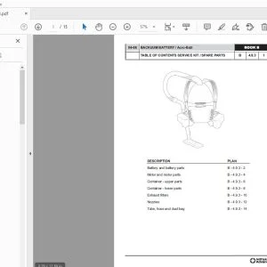 Nilfisk Advance Acro-Batt Parts Manual - PDF DOWNLOAD