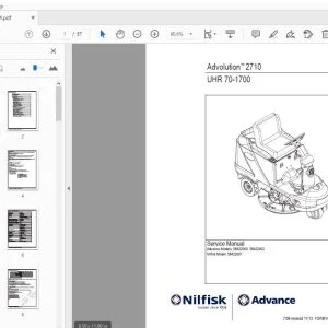 Nilfisk Advance Advolution 2710 UHR 70-1700 Service Manual - PDF DOWNLOAD