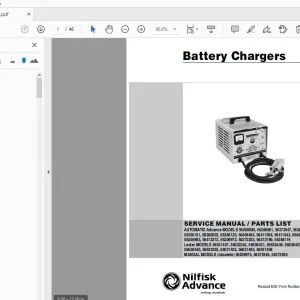 Nilfisk Advance Battery Chargers Service & Parts Manual 56041170 - PDF DOWNLOAD