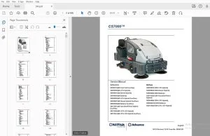 Nilfisk Advance CS7000 Service Manual - PDF DOWNLOAD