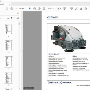 Nilfisk Advance CS7000 Service Manual - PDF DOWNLOAD