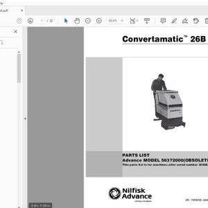 Nilfisk Advance Convertamatic 26B Parts Manual - PDF DOWNLOAD