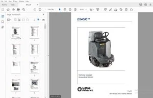 Nilfisk Advance ES4000 Service Manual (56344200) - PDF DOWNLOAD