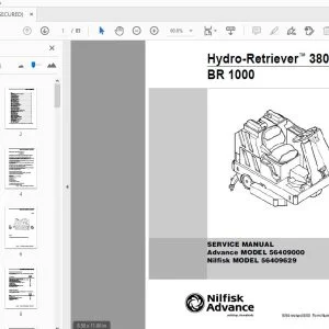 Nilfisk Advance Hydro-Retriever 3800 BR 1000 Service Manual - PDF DOWNLOAD