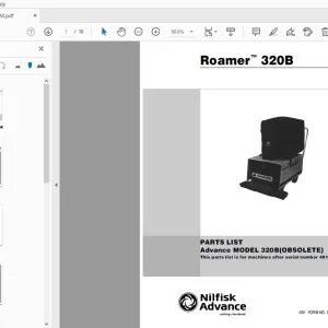 Nilfisk Advance Roamer 320B Parts Manual - PDF DOWNLOAD