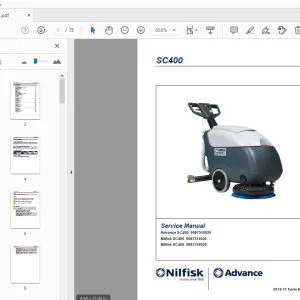 Nilfisk Advance SC400 Service Manual - PDF DOWNLOAD