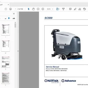 Nilfisk Advance SC500 Service Manual - PDF DOWNLOAD