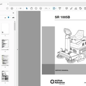 Nilfisk Advance SR 1005B Service Manual - PDF DOWNLOAD