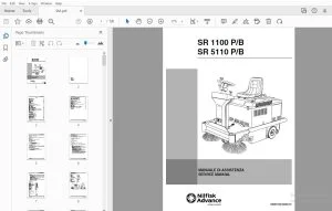 Nilfisk Advance SR 1100 P/B SR 5110 P/B Service Manual - PDF DOWNLOAD