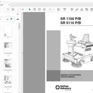 Nilfisk Advance SR 1100 P/B SR 5110 P/B Service Manual - PDF DOWNLOAD