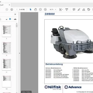 Nilfisk Advance SW8000 Betriebsanleitung - PDF DOWNLOAD