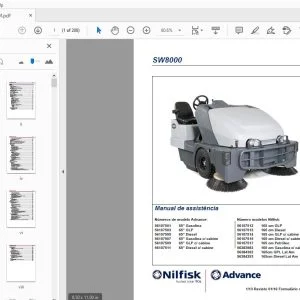 Nilfisk Advance SW8000 Manual de assistência - PDF DOWNLOAD