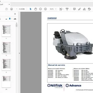 Nilfisk Advance SW8000 Manual de servicio - PDF DOWNLOAD