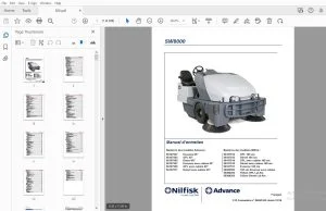Nilfisk Advance SW8000 Manuel D'entretien - PDF DOWNLOAD