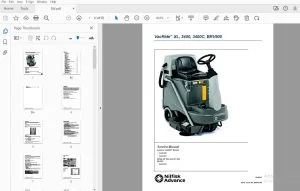 Nilfisk Advance VacRide XL, 3400, 3400C, BRV900 Service Manual - PDF