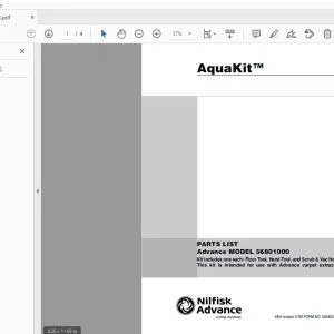Nilfisk Aquakit Parts Manual - PDF DOWNLOAD