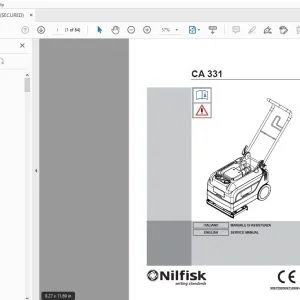 Nilfisk CA 331 Service Manual - PDF DOWNLOAD