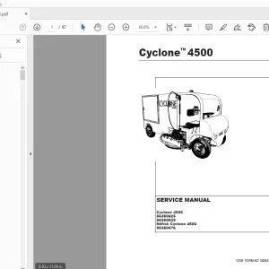 Nilfisk Cyclone 4500 SERVICE MANUAL 56043125 - PDF DOWNLOAD
