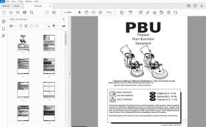 PBU Propane Floor Burnisher Operator Manual PDF Download