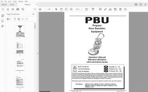 PBU Propane Floor Burnisher Equipment Operator's Manual - PDF DOWNLOAD