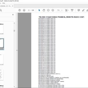 TadanoTM-Z500 31042010080A FRAME/SL,REMOTE-RADIO CONT. Parts Manual PDF